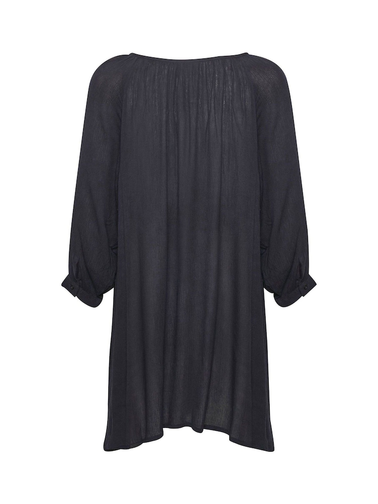 Kaffe Blue Amber 3/4 Sleeve Regular Fit Tunic - Image 8 of 8