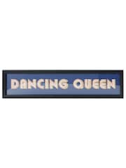 Oliver Bonas Blue Dancing Queen Framed Wall Art - Image 1 of 3