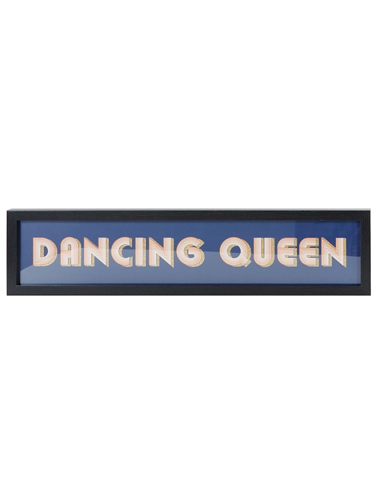 Oliver Bonas Blue Dancing Queen Framed Wall Art - Image 1 of 3