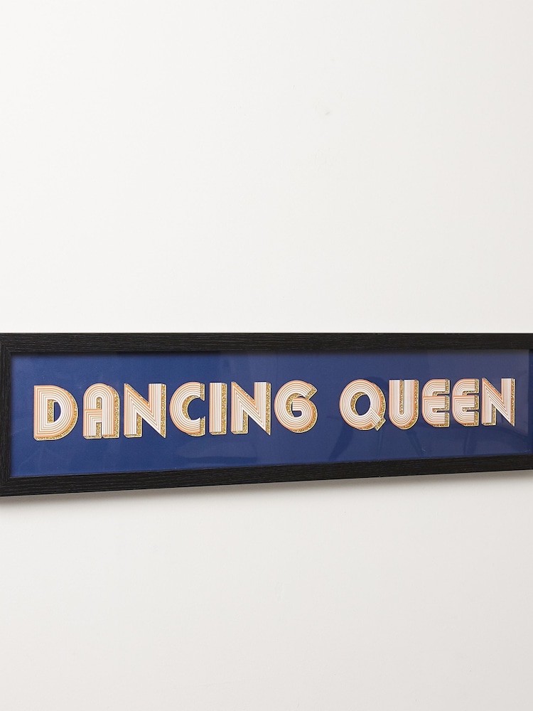 Oliver Bonas Blue Dancing Queen Framed Wall Art - Image 2 of 3