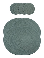 Mary Berry Green 100% Cotton Signature Coaster Set - Image 3 of 3