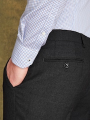 Joules Charcoal Grey Wool Slim Fit Suit: Trousers - Image 4 of 9
