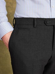 Joules Charcoal Grey Wool Slim Fit Suit: Trousers - Image 5 of 9