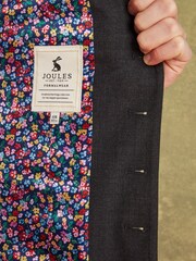 Joules Charcoal Grey Wool Slim Fit Suit Waistcoat - Image 5 of 9
