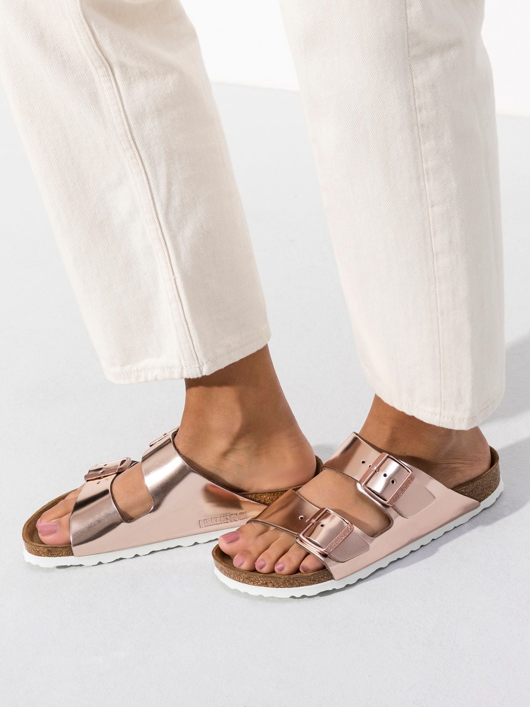 Buy Birkenstock Copper Arizona Leather Sandals from Next Luxembourg