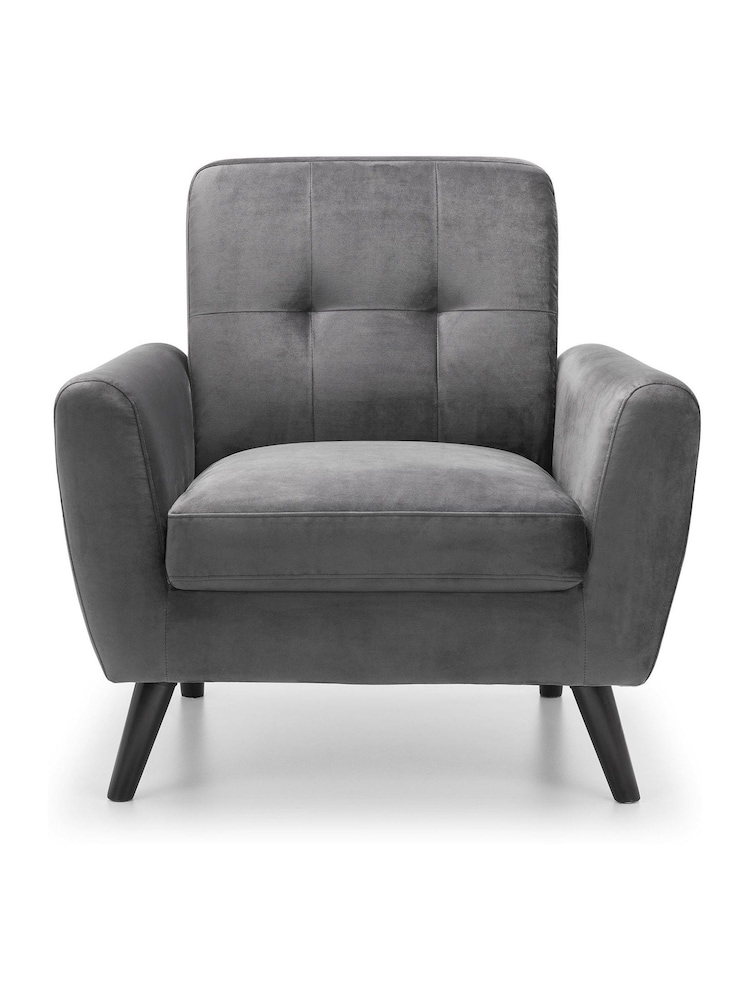 Julian Bowen Grey Monza Chair - Image 2 of 5