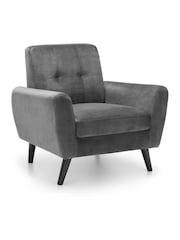 Julian Bowen Grey Monza Chair - Image 3 of 5