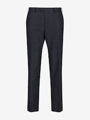 MOSS Blue/Khaki Green Regular Fit Check Suit Trousers - Image 2 of 2