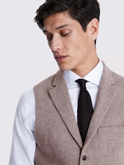 MOSS slim-fit Donegal gilet - Image 2 of 3