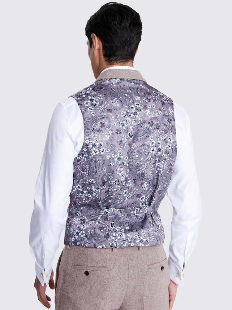 MOSS slim-fit Donegal gilet - Image 3 of 3