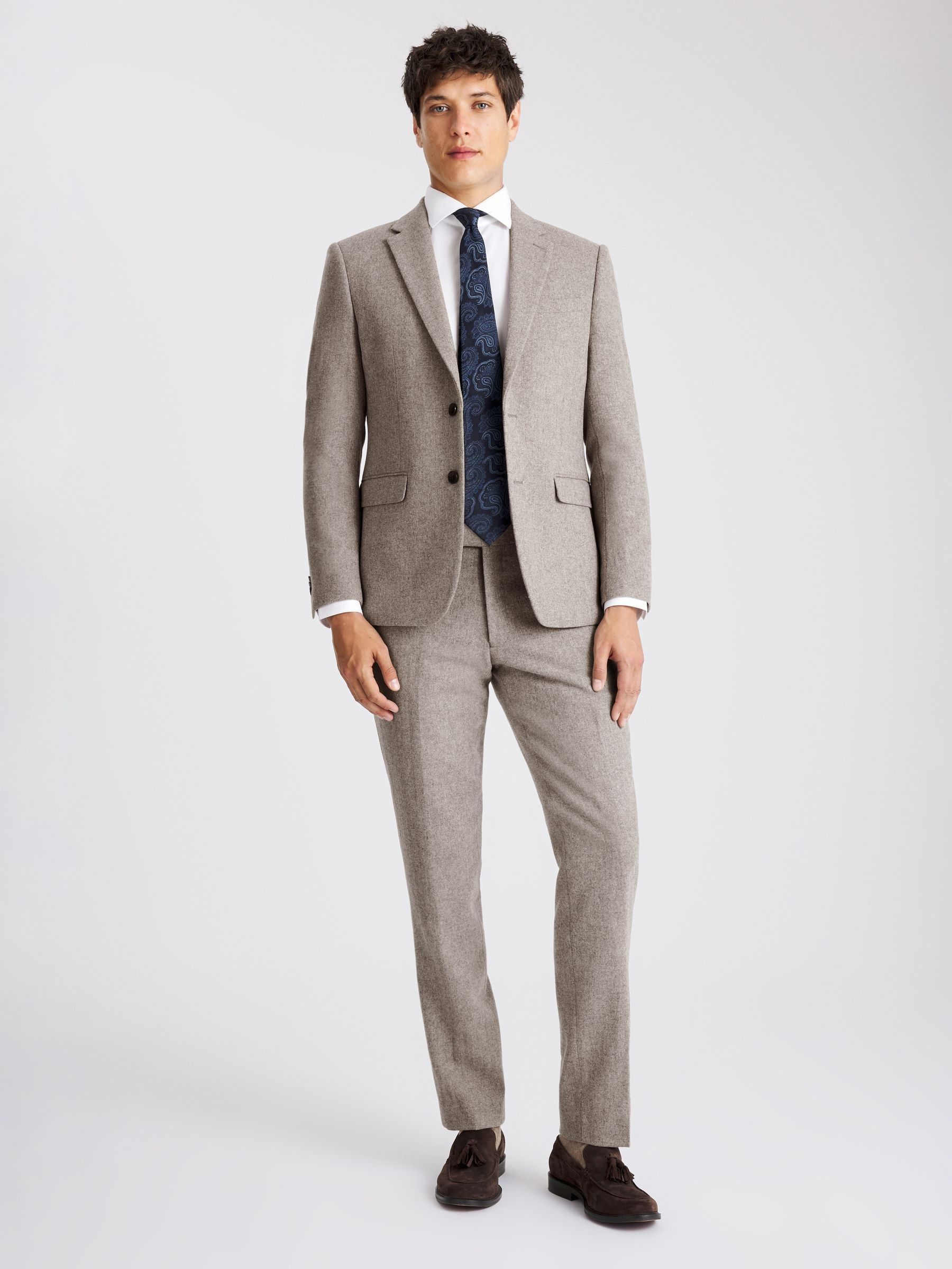 Buy MOSS Stone Slim Slim Fit Donegal Tweed Suit Jacket from Next USA