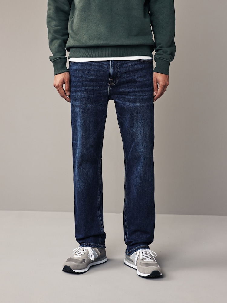 Blue Straight Fit Vintage Stretch Authentic Jeans - Image 3 of 10