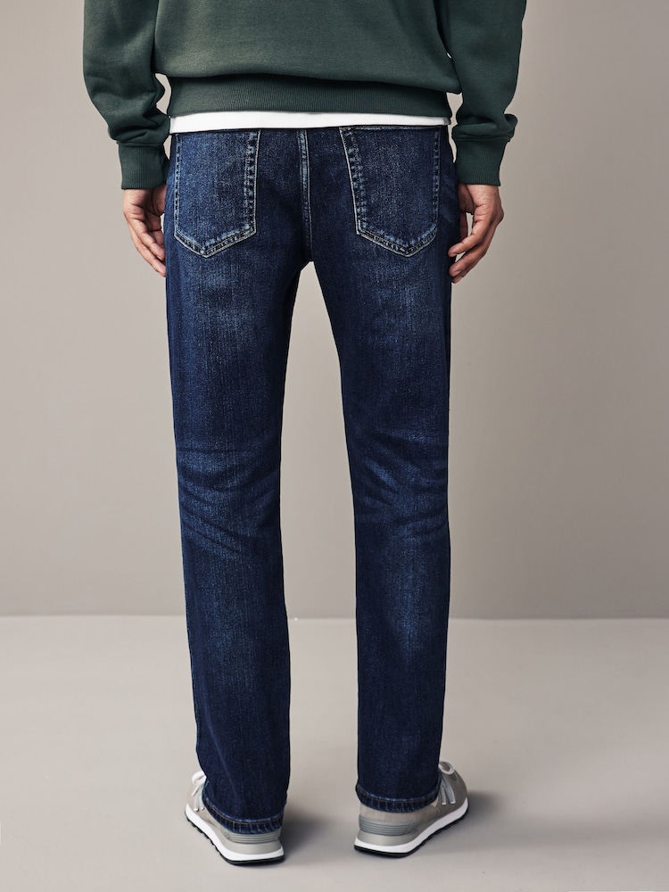 Blue Straight Fit Vintage Stretch Authentic Jeans - Image 4 of 10