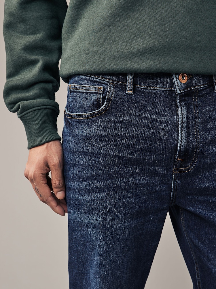 Blue Straight Fit Vintage Stretch Authentic Jeans - Image 5 of 10