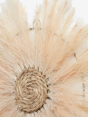 Natural Pampas Grass Wheel Wall Art - Image 3 of 3