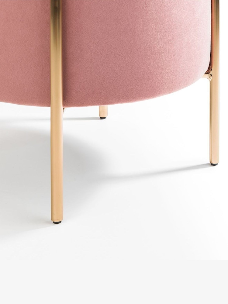 Julian Bowen Pink Harrogate Stool - Image 4 of 4