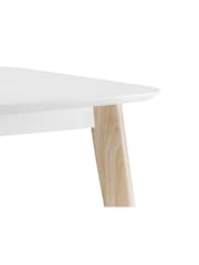 Julian Bowen White Casa Rectangular Dining Table - Image 5 of 5