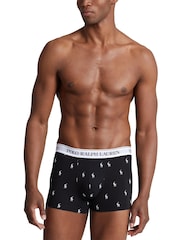 Polo Ralph Lauren Black/White Classic Stretch Boxers 5 Pack - Image 8 of 12