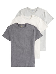 Polo Ralph Lauren Grey Slim 100% Cotton T-Shirts 3 Pack - Image 1 of 6