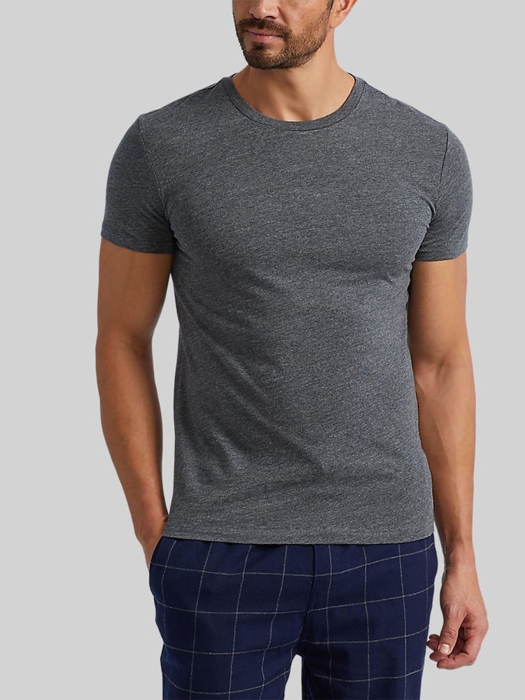 Polo Ralph Lauren Grey Slim 100% Cotton T-Shirts 3 Pack - Image 2 of 6
