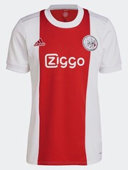 adidas White Ajax Amsterdam 21/22 Home Jersey Top - Image 6 of 7