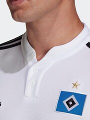 adidas White Hamburger SV 21/22 Home Jersey - Image 4 of 7