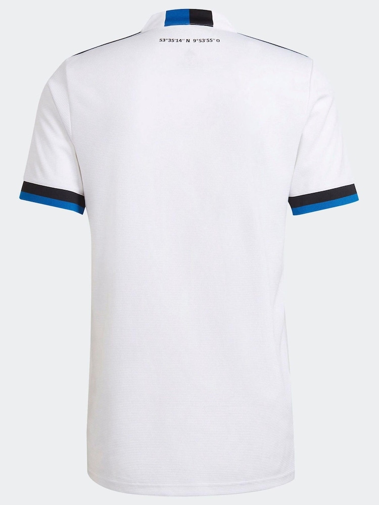 adidas White Hamburger SV 21/22 Home Jersey - Image 7 of 7