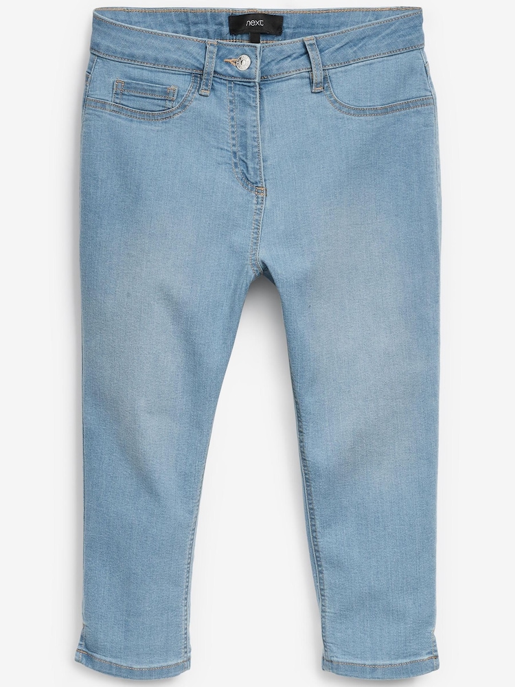 Mid Blue Pedal Pusher Cropped Jeans - Image 5 of 5