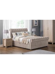 Julian Bowen Mink Brown Ravello 2 Drawer Storage Bed - Image 1 of 3