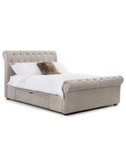Julian Bowen Mink Brown Ravello 2 Drawer Storage Bed - Image 2 of 3