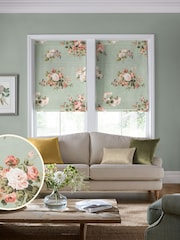 Laura Ashley Sage Green Rosemore Made To Measure Roman Blind - Image 1 of 7
