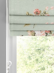Laura Ashley Sage Green Rosemore Made To Measure Roman Blind - Image 2 of 7