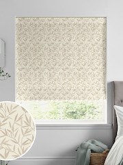 Laura Ashley Natural Willow Leaf Made To Measure Roman Blind - Image 1 of 7