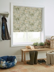Laura Ashley Sage Green Gosford Made To Measure Roman Blind - Image 1 of 7