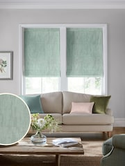 Laura Ashley Sage Green Whinfell Made To Measure Roman Blind - Image 1 of 6