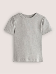 Boden Grey Cotton Ribbed T-Shirt - Image 5 of 5