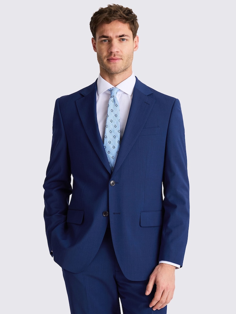MOSS Royal Blue Tailored Fit Royal Blue Suit Jacket - Image 1 of 4 MOSS Royal Blue Tailored Fit Royal Blue Suit Jacket - Image 1 of 4