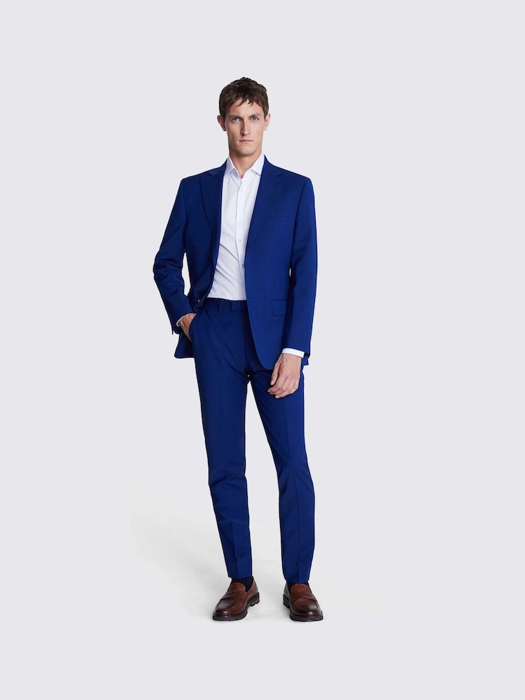 MOSS Tailored Fit Koninklijk Blauw Colbert - Image 5 of 9
