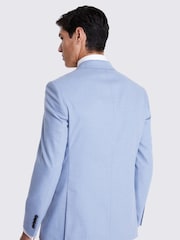 MOSS Light Blue Tailored Fit Flannel Suit Jacket - Image 5 of 8