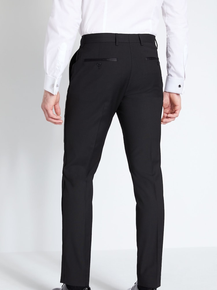 MOSS Black Regular Fit Dress Trousers - Image 2 of 4 MOSS Black Regular Fit Dress Trousers - Image 2 of 4