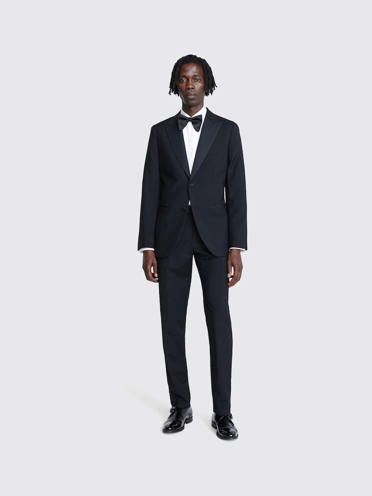 MOSS Black Tailored Fit Dress Jacket - Image 1 of 6