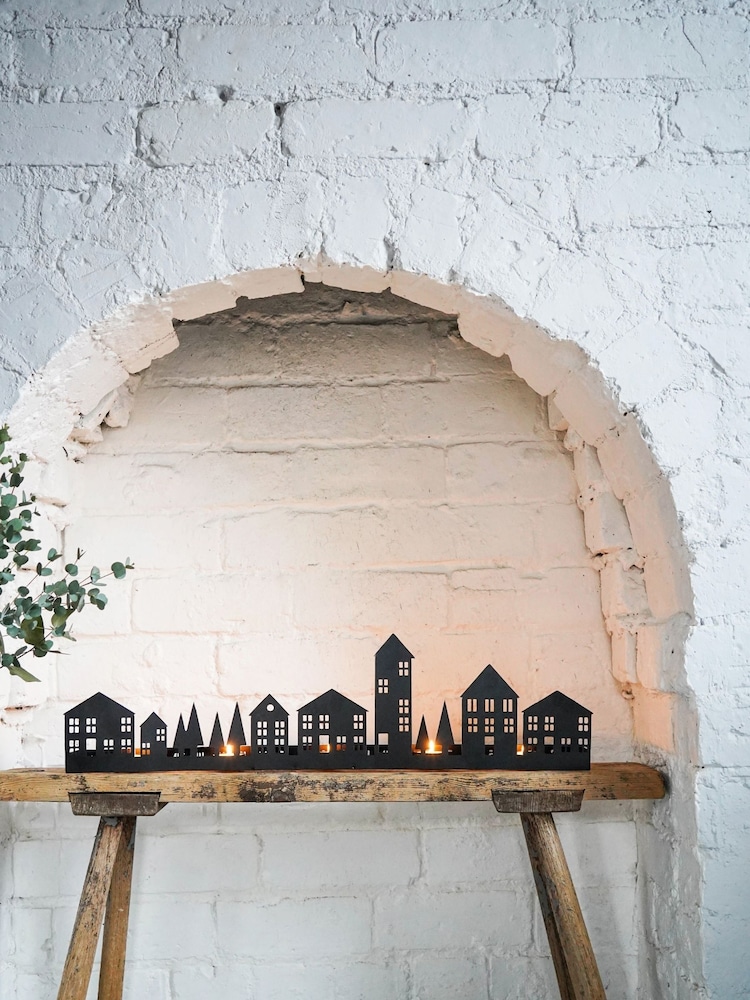Ivyline Black Metal Advent Tealight Centerpiece - Image 1 of 6