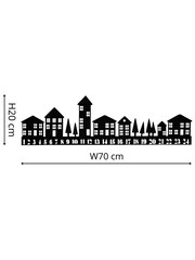 Ivyline Black Metal Advent Tealight Centerpiece - Image 3 of 6