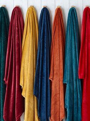 furn Blue Harlow Throw - Image 1 of 3
