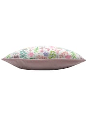 Prestigious Textiles Candyfloss Pink Secret Garden Floral Feather Filled 100% Cotton Cushion - Image 3 of 5
