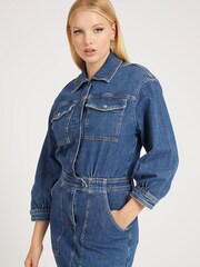 Robe courte en jean Guess Eliza bleue - Image 3 of 5