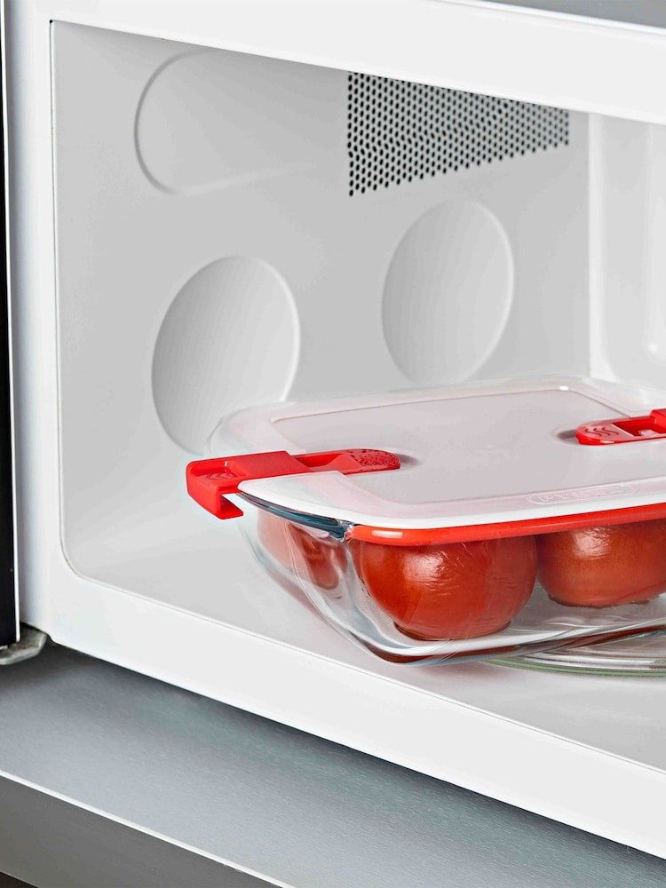 Pyrex Set of 3 Cook & Heat Glass Food Containers - Image 1 of 2