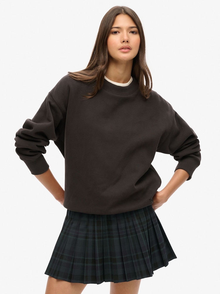 Superdry Purple Vintage Check Pleated Mini Skirt - Image 1 of 6 Superdry Purple Vintage Check Pleated Mini Skirt - Image 1 of 6