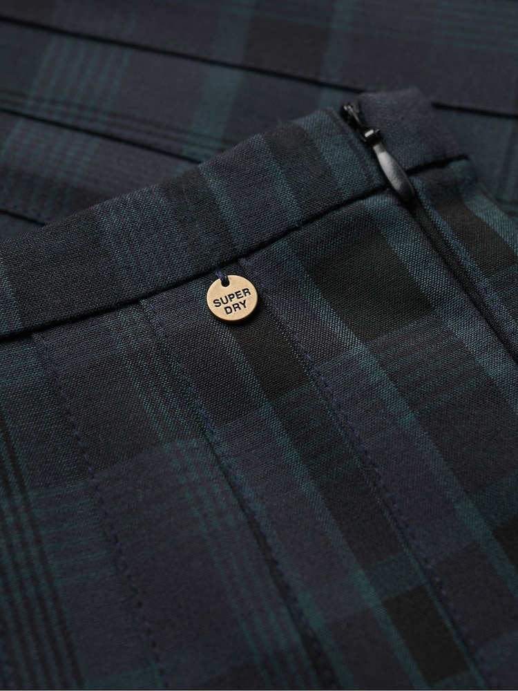 Superdry Purple Vintage Check Pleated Mini Skirt - Image 6 of 6 Superdry Purple Vintage Check Pleated Mini Skirt - Image 6 of 6
