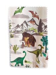 Natural Prehistoric Dinosaur & Friends Eyelet Blackout/Thermal Eyelet Blackout Curtains - Image 5 of 5